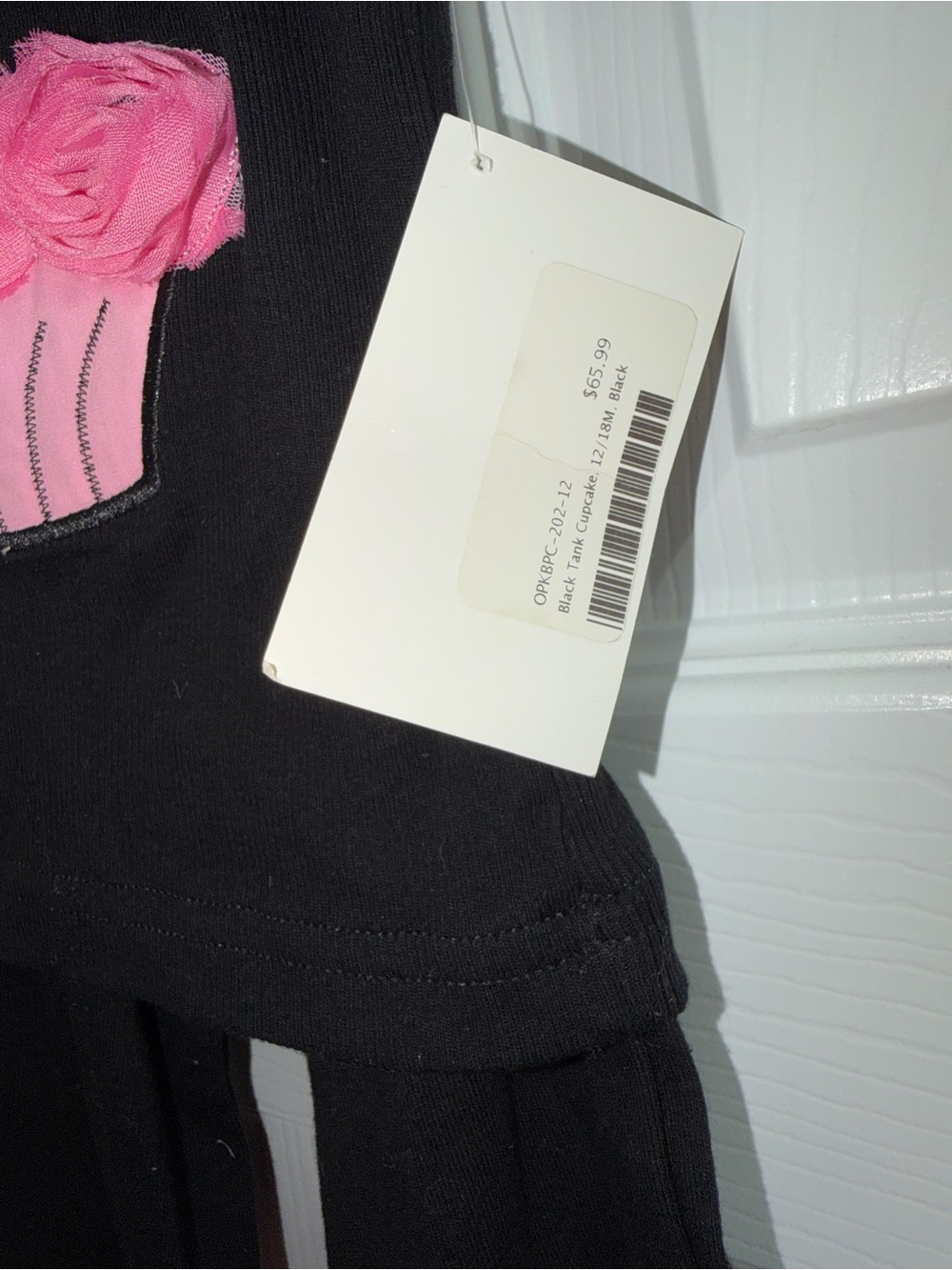 NWT One Posh Kid Cupcake Birthday Outfit 12/18M | Pink Rosettes Rhinestone $66 - Picture 3 of 5